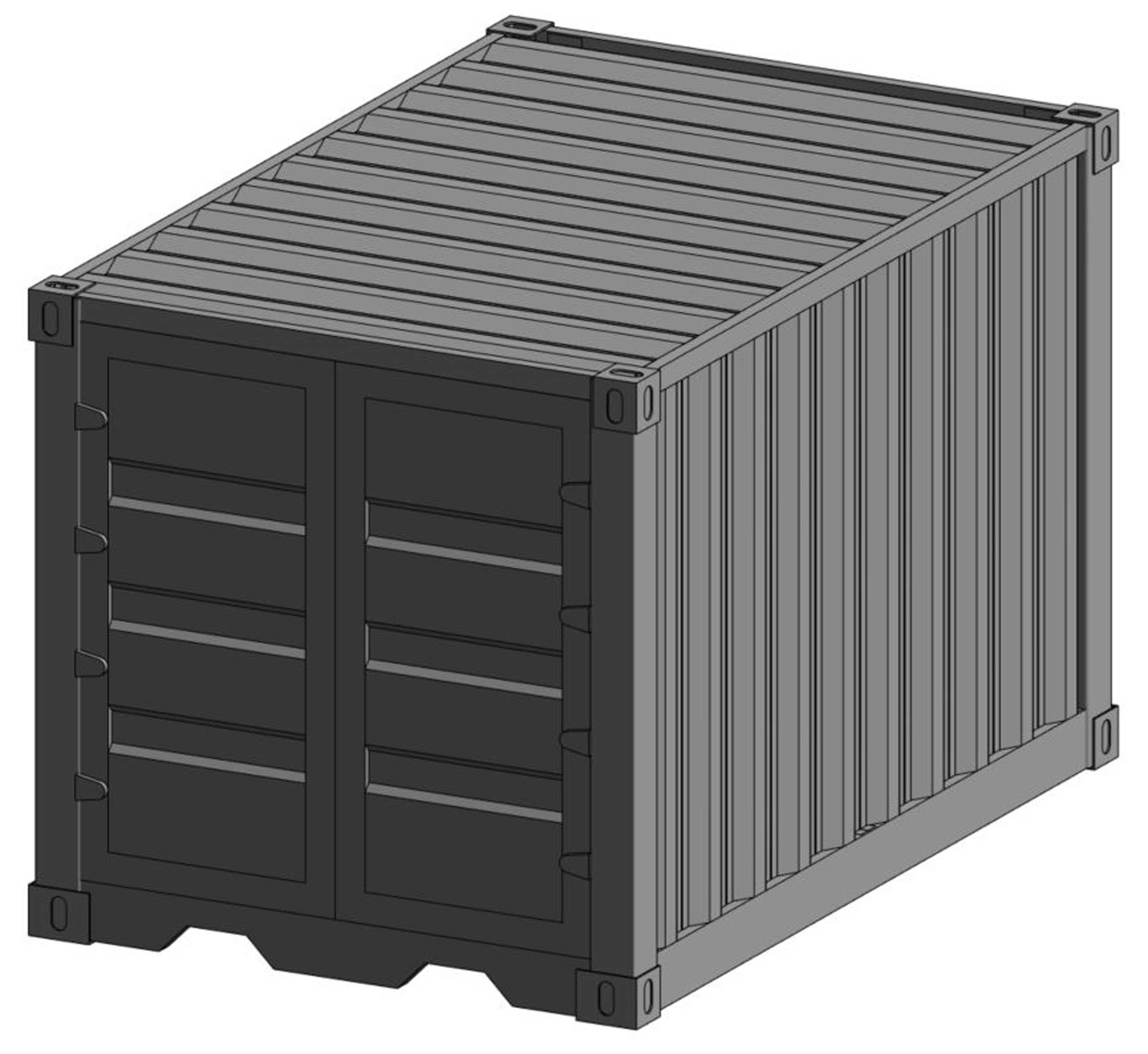 Container Shipping Full Parameter 3D model_13