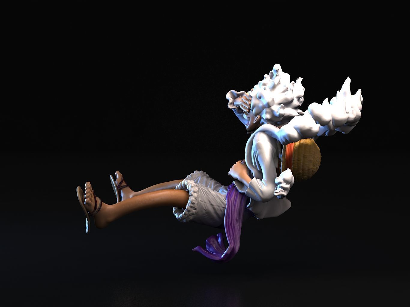 Luffy Gear5 3D model_7