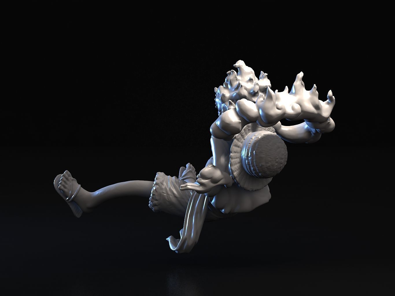 Luffy Gear5 3D model_15