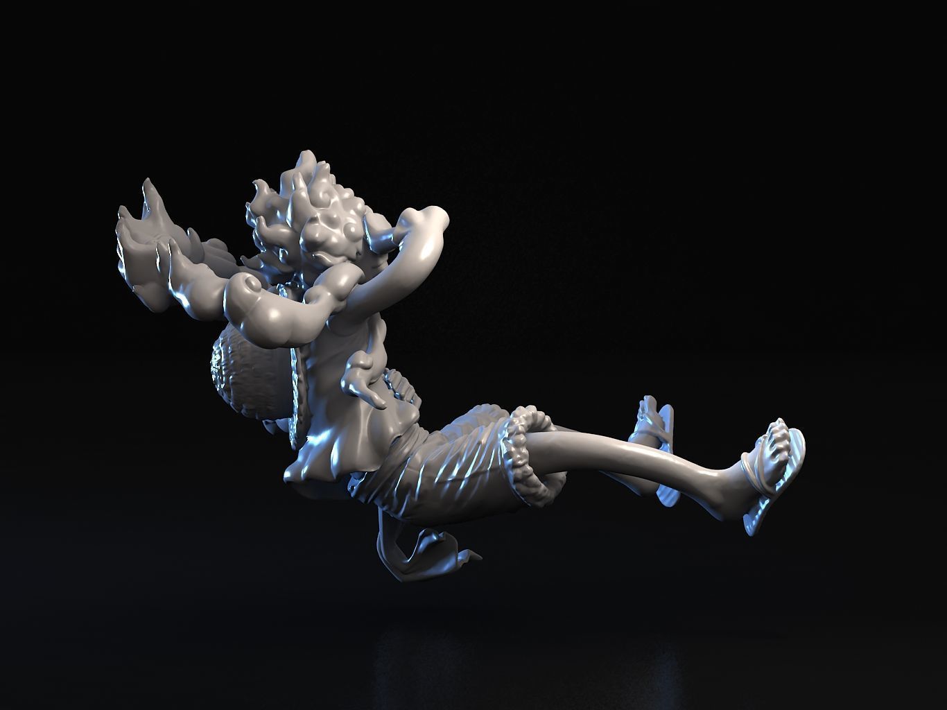 Luffy Gear5 3D model_12