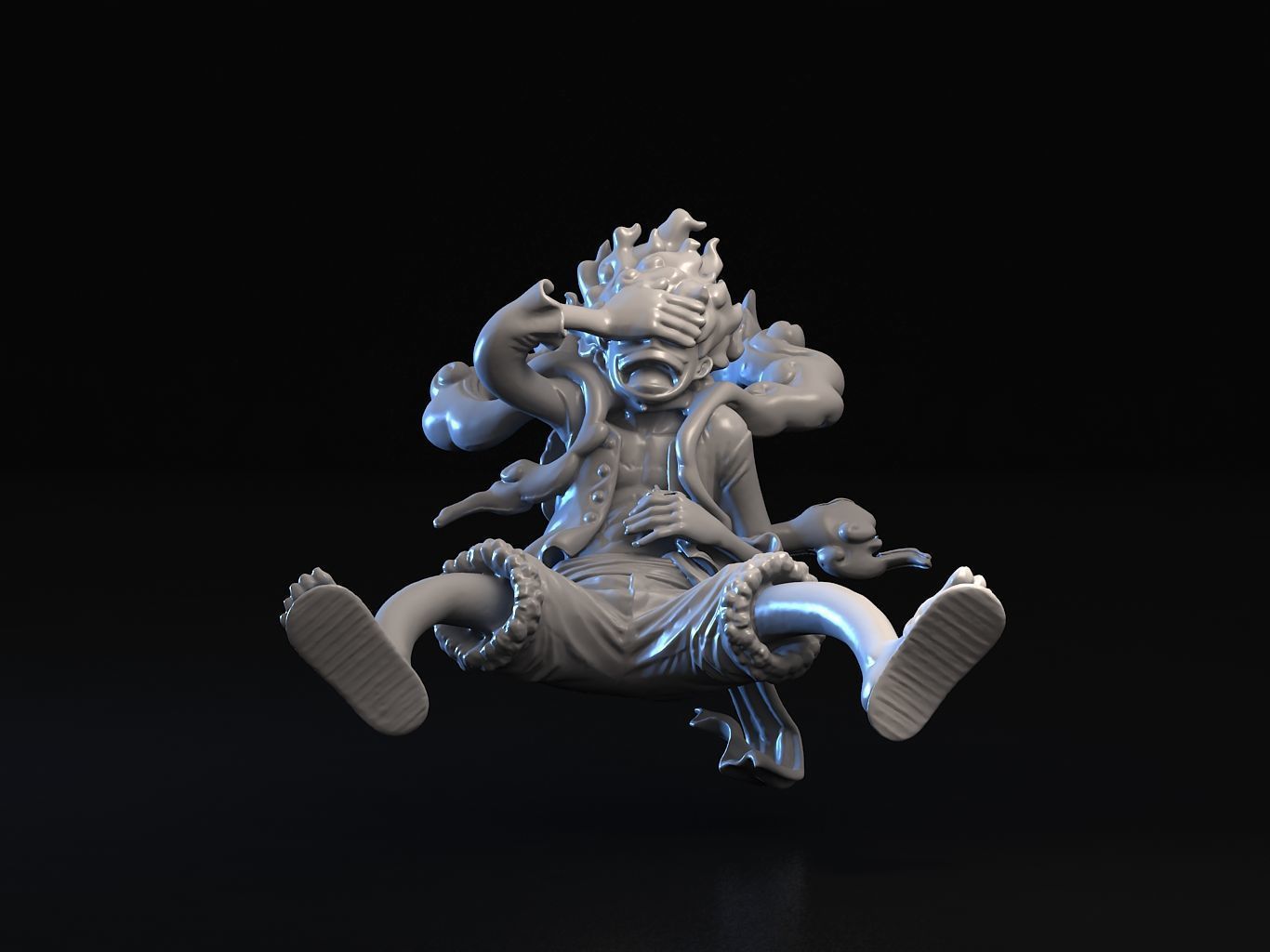 Luffy Gear5 3D model_10