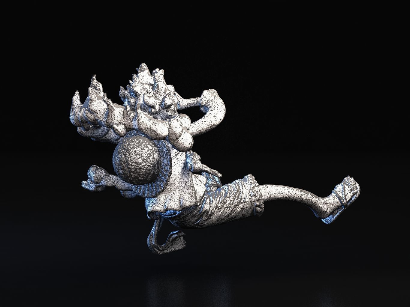 Luffy Gear5 3D model_22