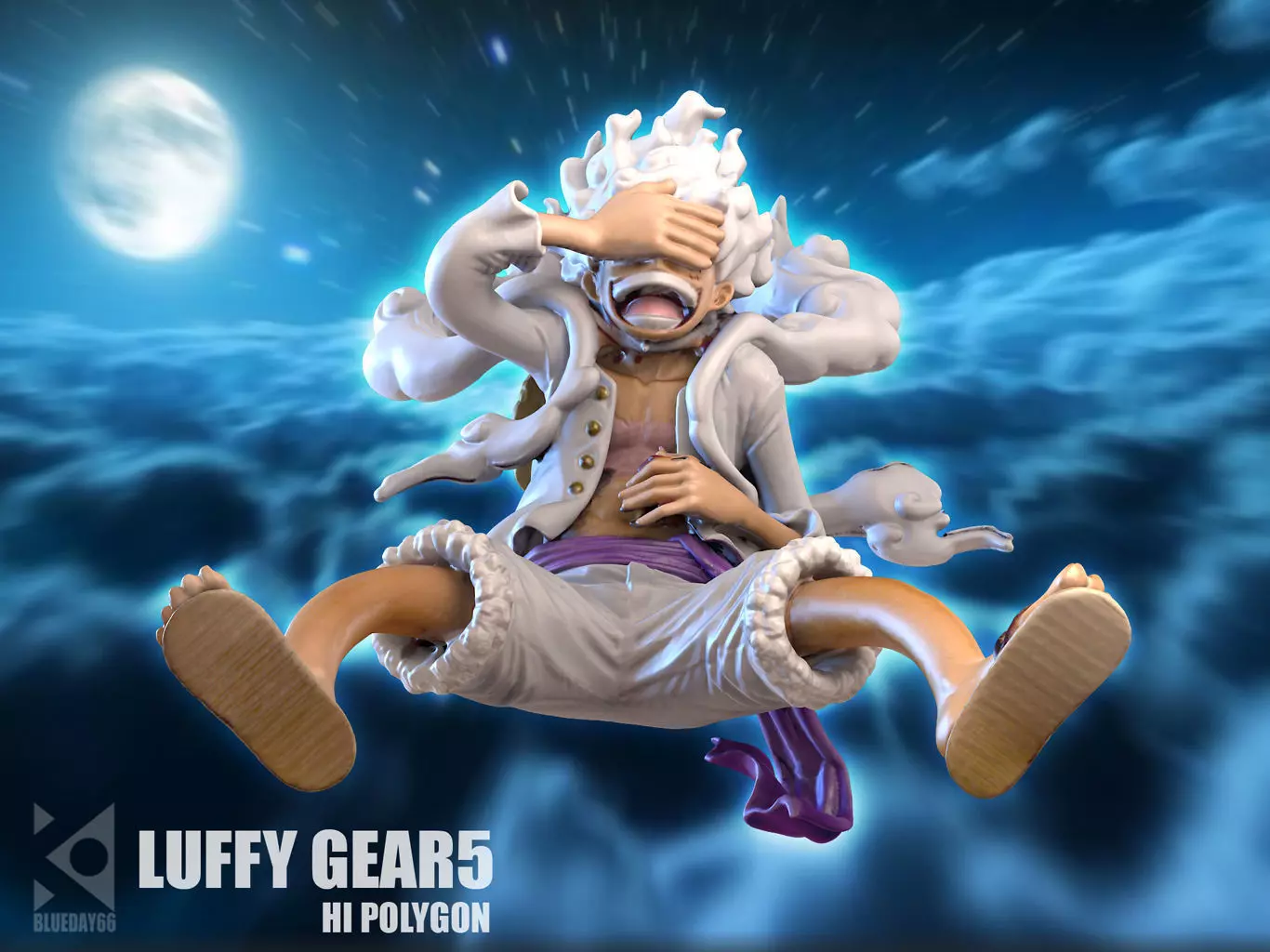 Luffy Gear5 3D model_0