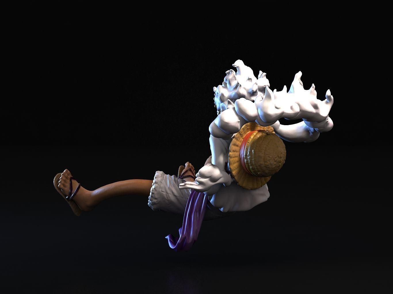 Luffy Gear5 3D model_6
