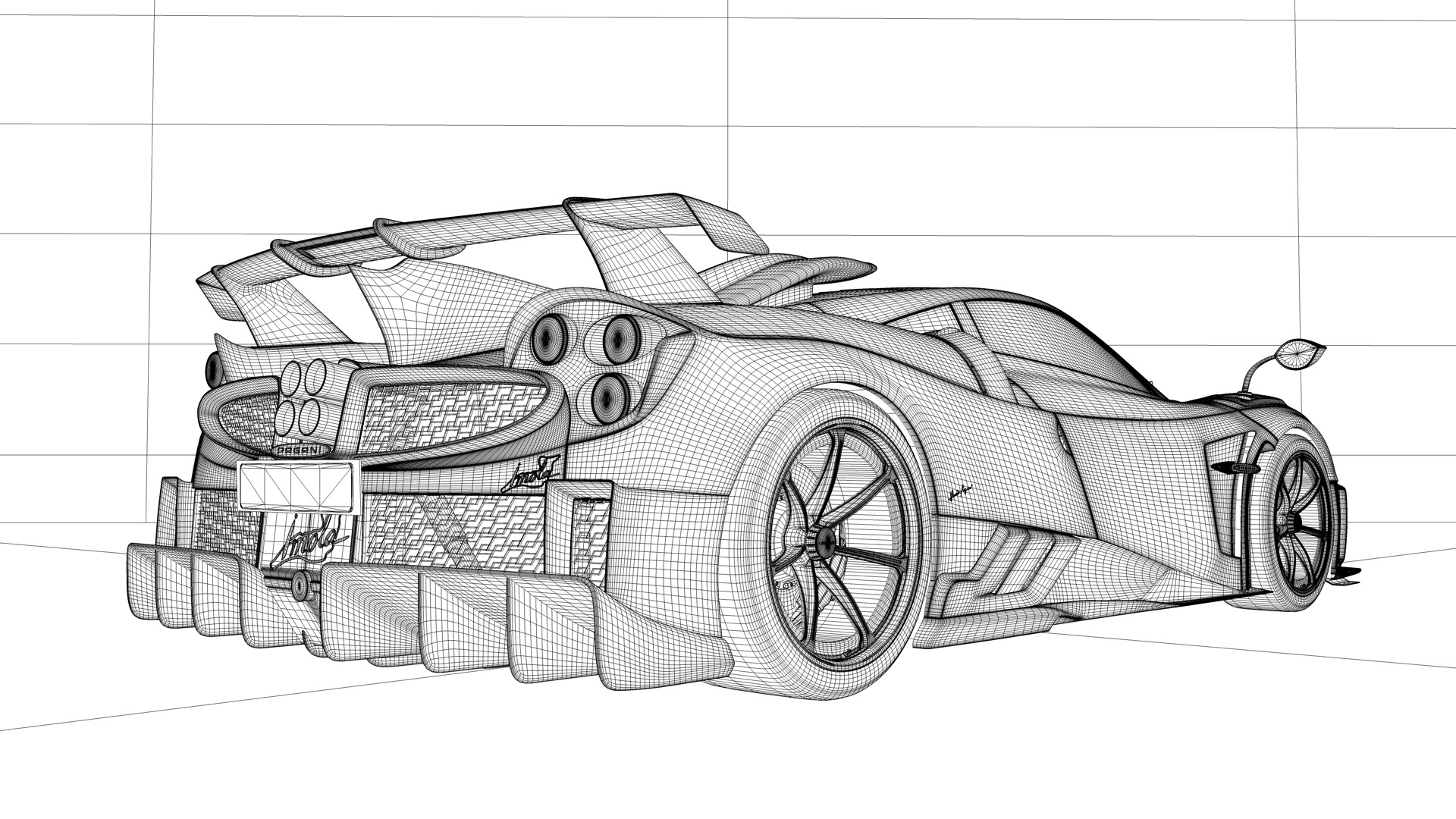 Pagani Imola 3D Model 3D model_12