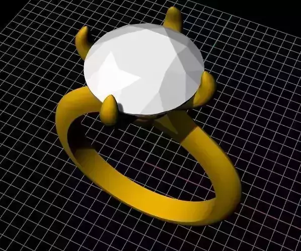 Solitaire Ring 3dm file