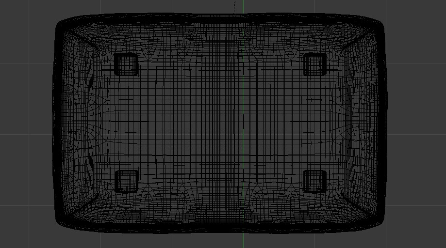 Arc Lead Fabric Ottoman Bench Low-poly 3D model_28