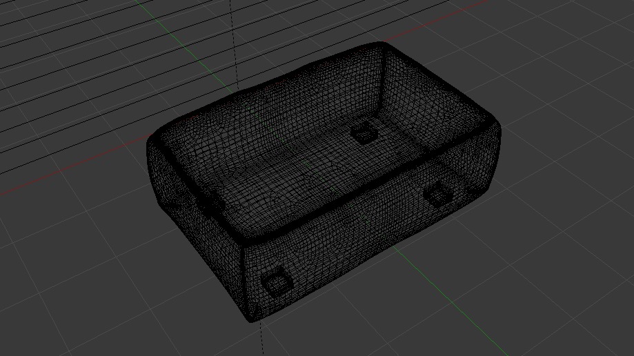 Arc Oxide Fabric Ottoman Bench Low-poly 3D model_24
