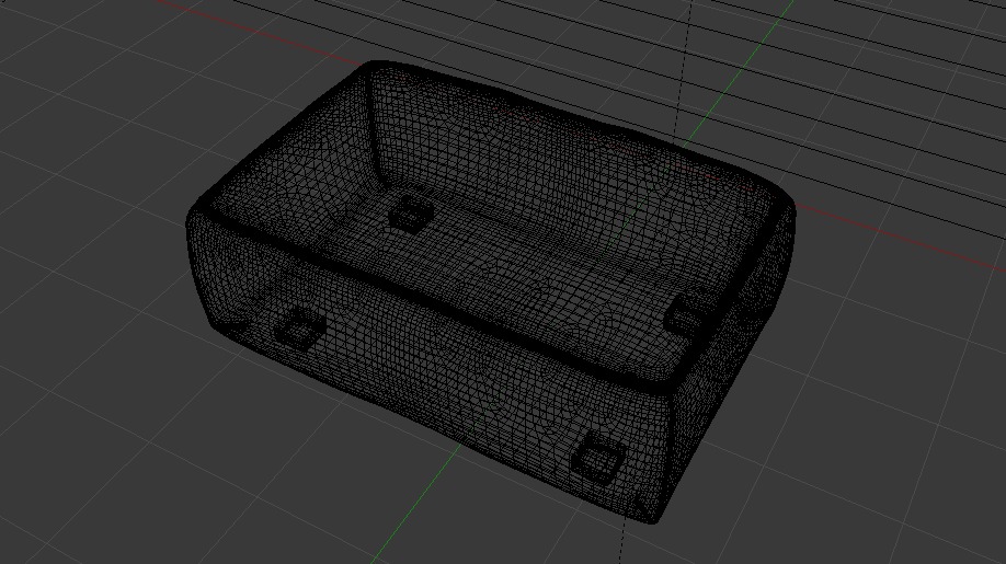 Arc Oxide Fabric Ottoman Bench Low-poly 3D model_25