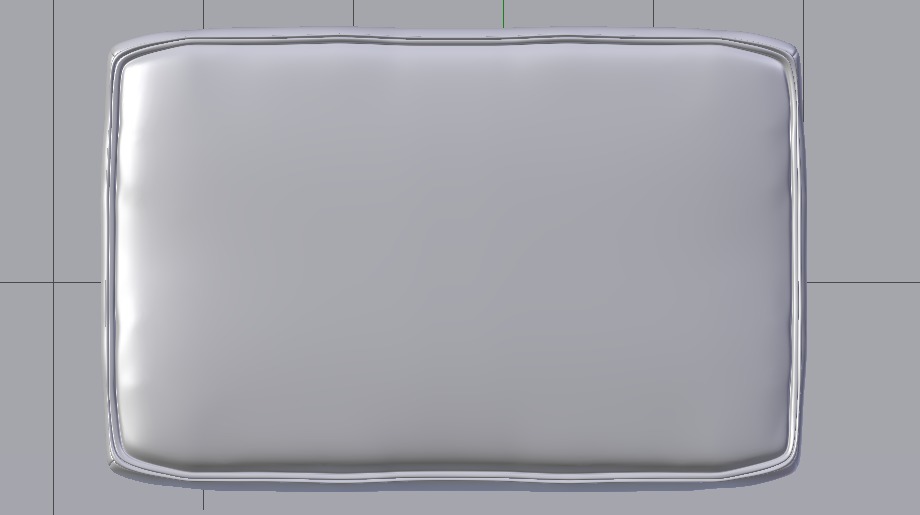 Arc Oxide Fabric Ottoman Bench Low-poly 3D model_22