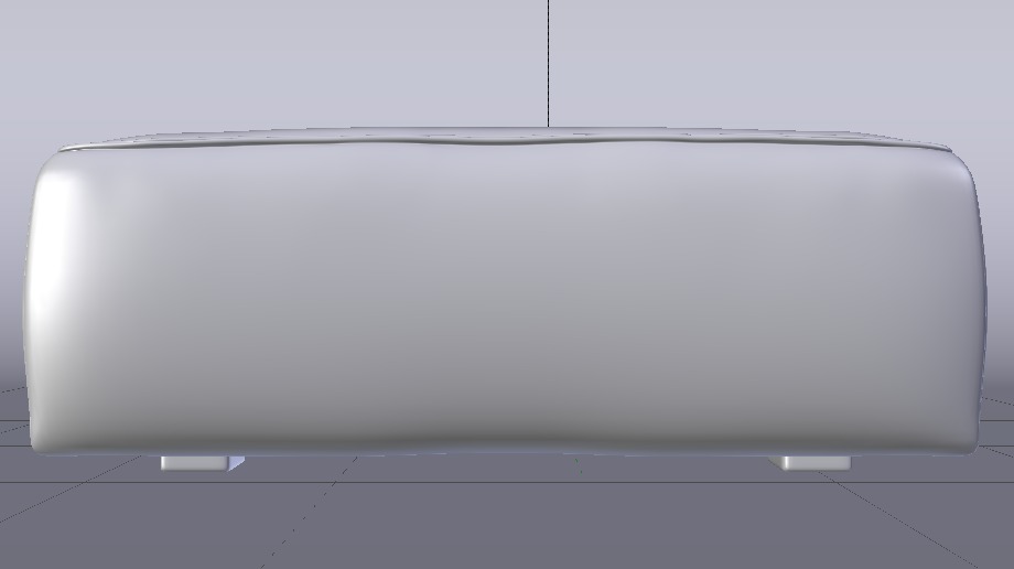 Arc Oxide Fabric Ottoman Bench Low-poly 3D model_20