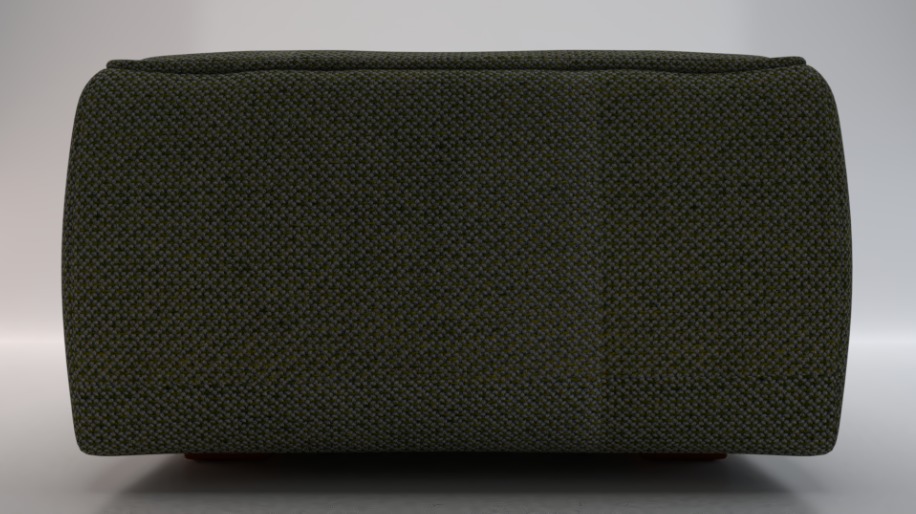 Arc Oxide Fabric Ottoman Bench Low-poly 3D model_3