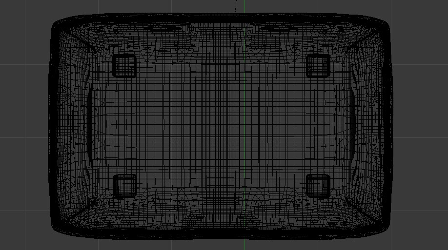 Arc Oxide Fabric Ottoman Bench Low-poly 3D model_28