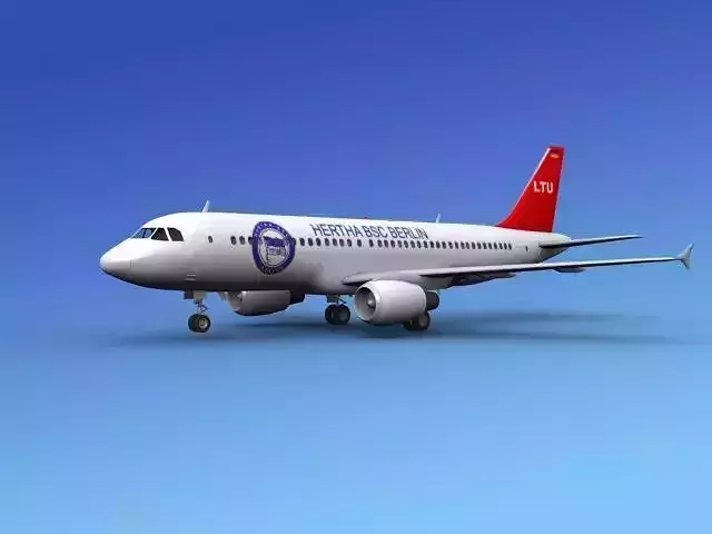 Airbus A320 Hertha BSC Berlin 3D model