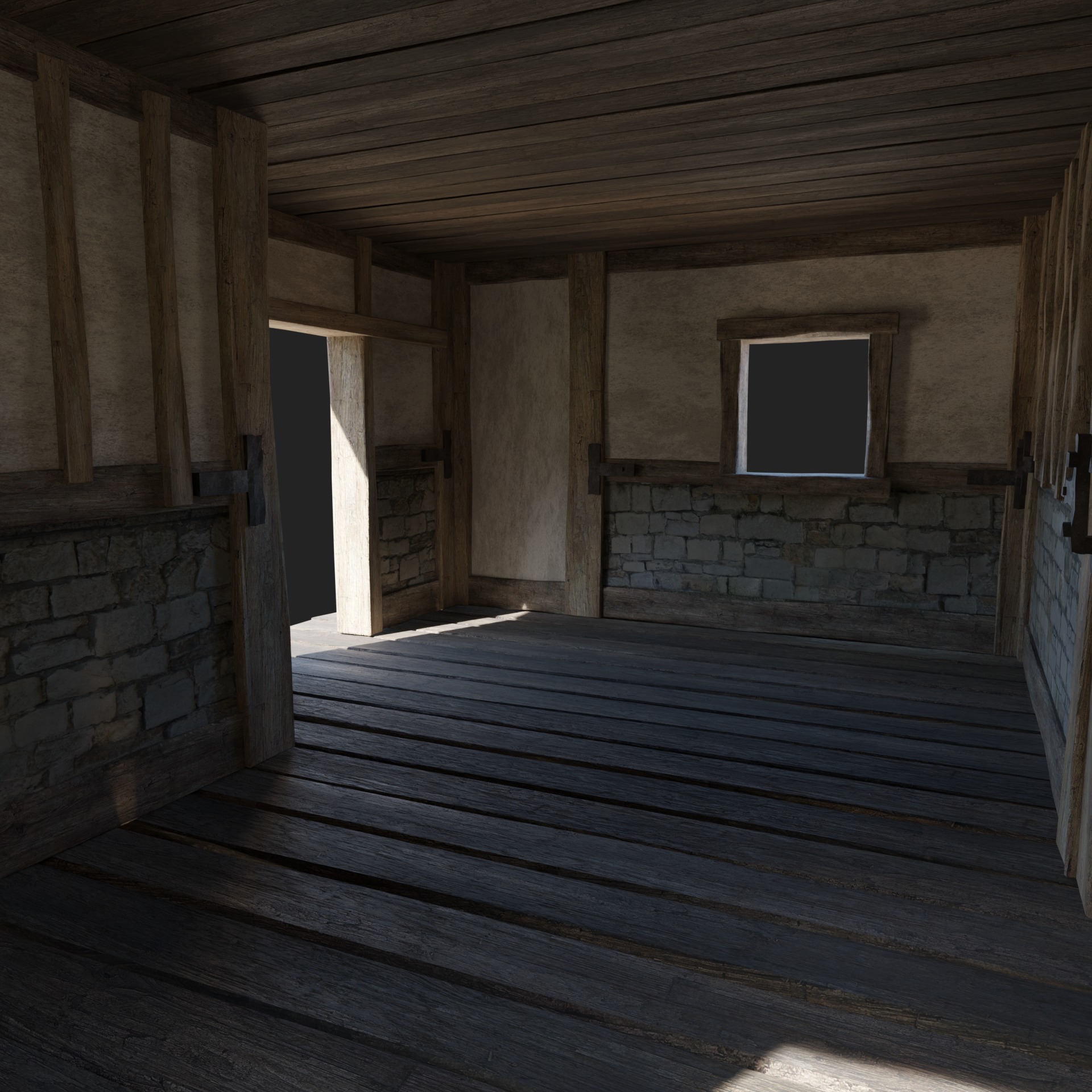 CRAFTSMAN WORKSHOP BUILDINGS WAREHOUSE STORE SMITHY COLLECTION Low-poly 3D model_3