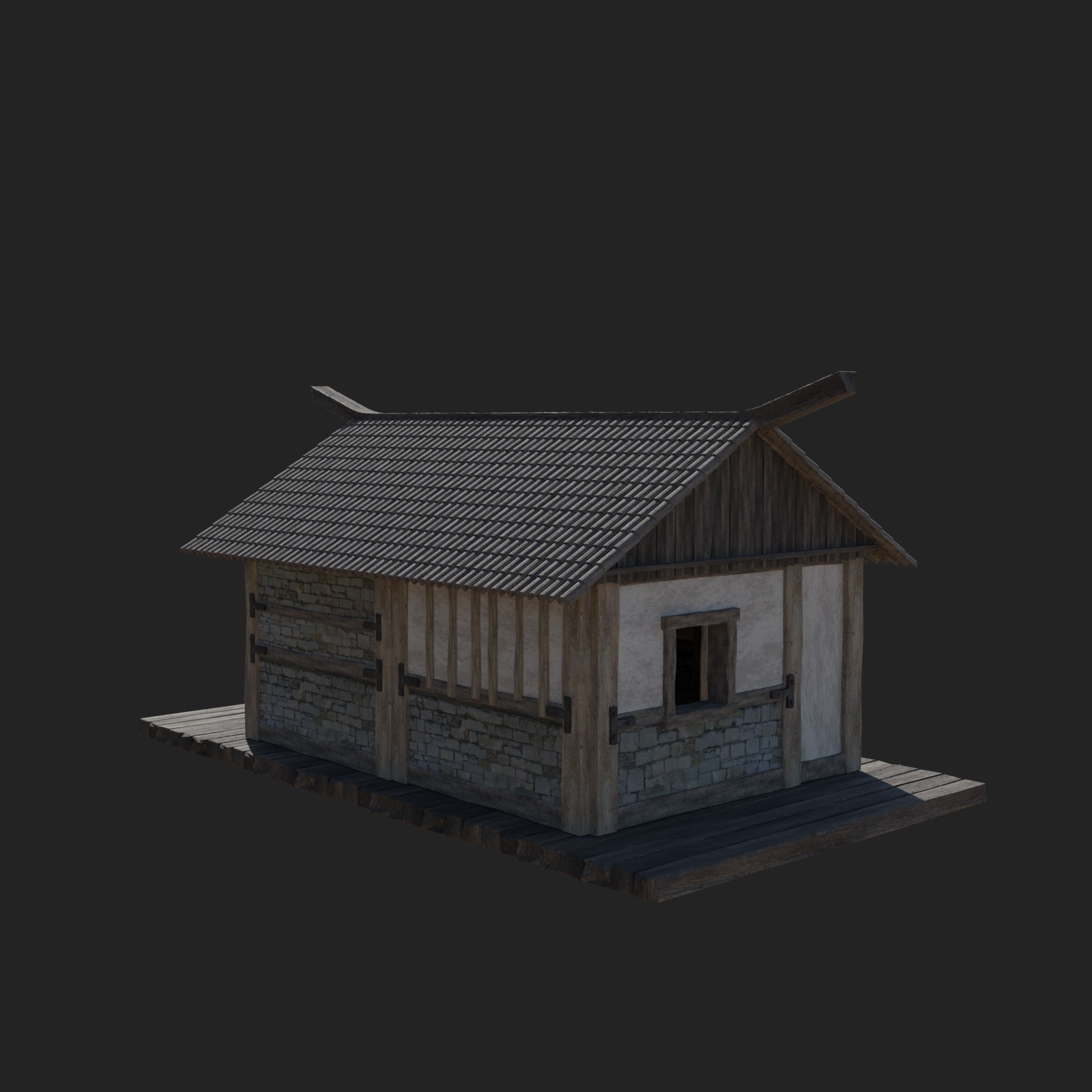 CRAFTSMAN WORKSHOP BUILDINGS WAREHOUSE STORE SMITHY COLLECTION Low-poly 3D model_2