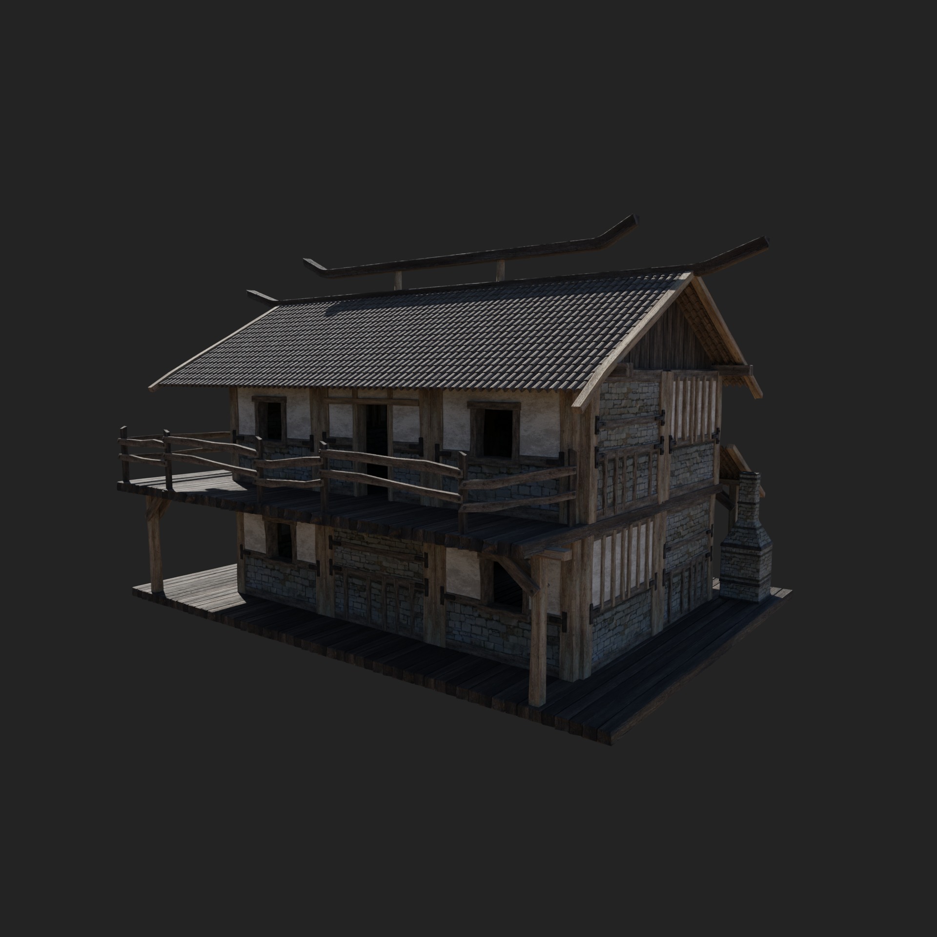 CRAFTSMAN WORKSHOP BUILDINGS WAREHOUSE STORE SMITHY COLLECTION Low-poly 3D model_19