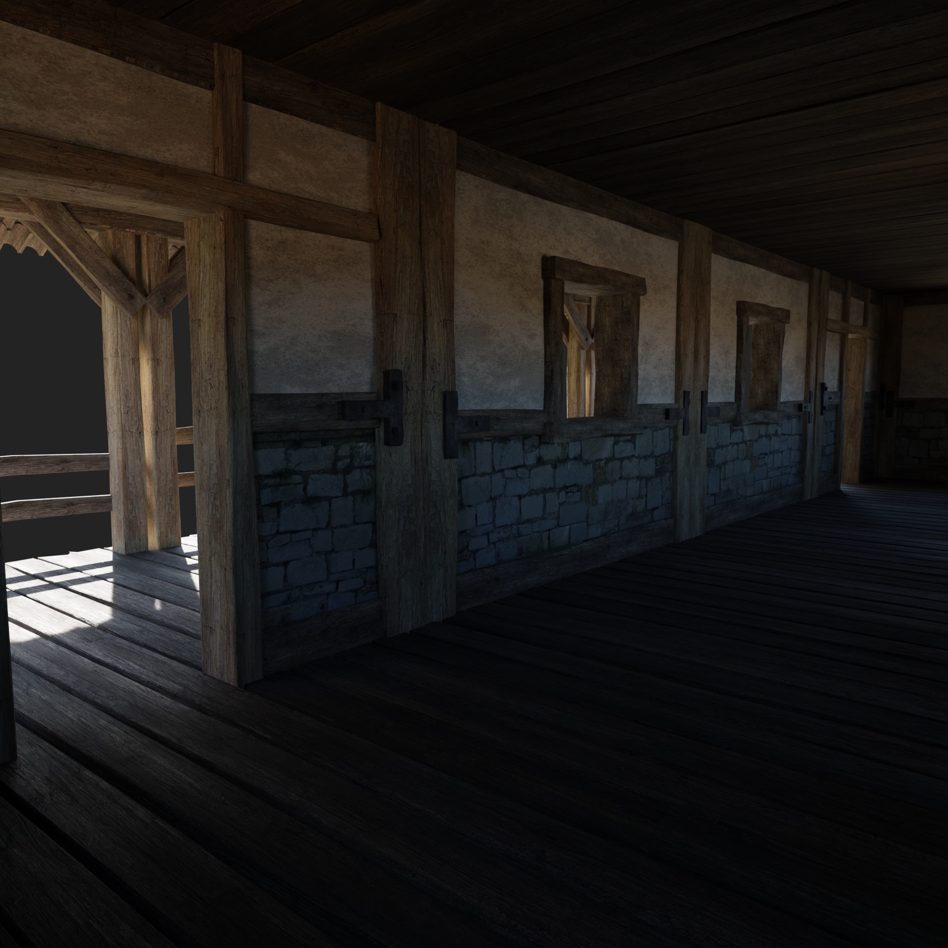 CRAFTSMAN WORKSHOP BUILDINGS WAREHOUSE STORE SMITHY COLLECTION Low-poly 3D model_17