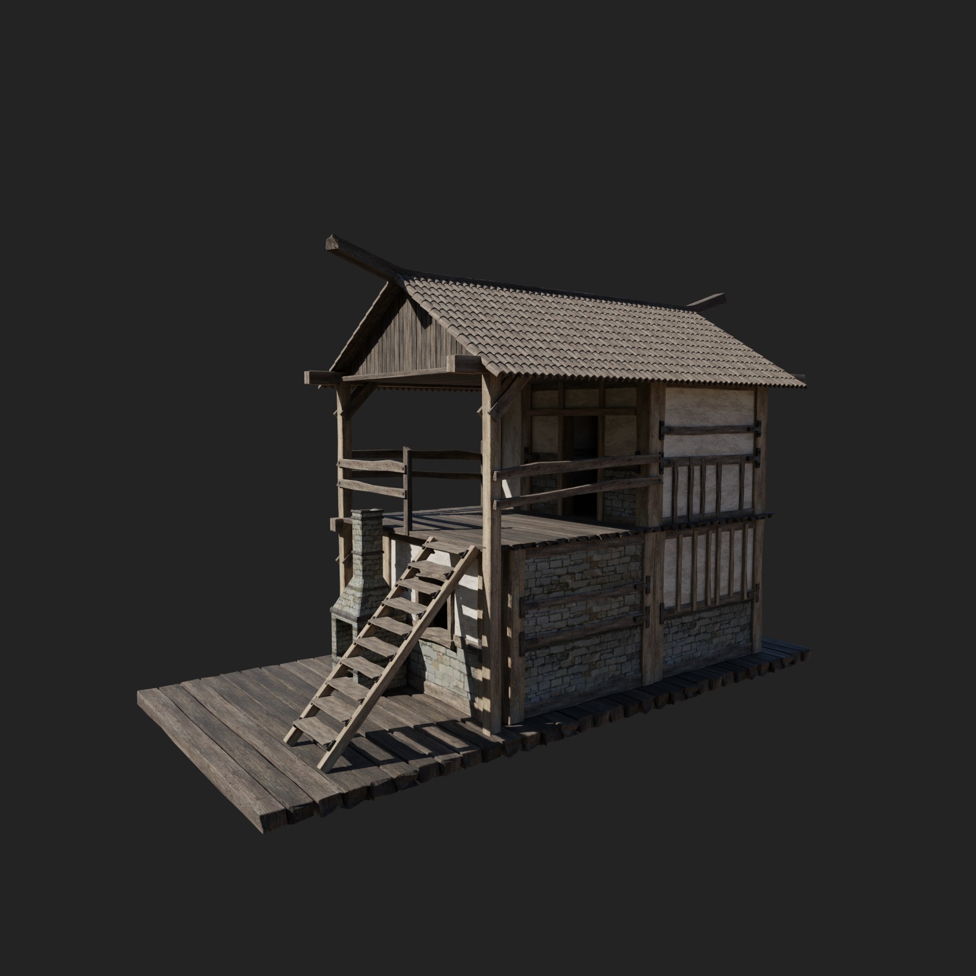 CRAFTSMAN WORKSHOP BUILDINGS WAREHOUSE STORE SMITHY COLLECTION Low-poly 3D model_24