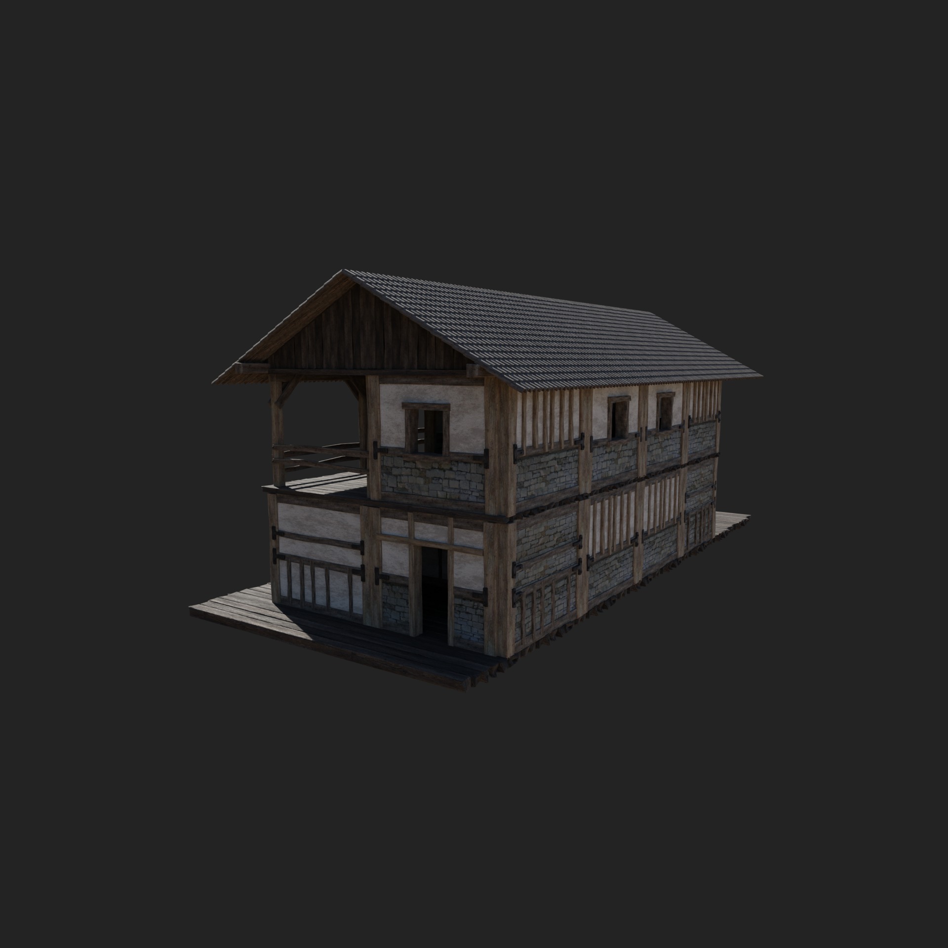 CRAFTSMAN WORKSHOP BUILDINGS WAREHOUSE STORE SMITHY COLLECTION Low-poly 3D model_16
