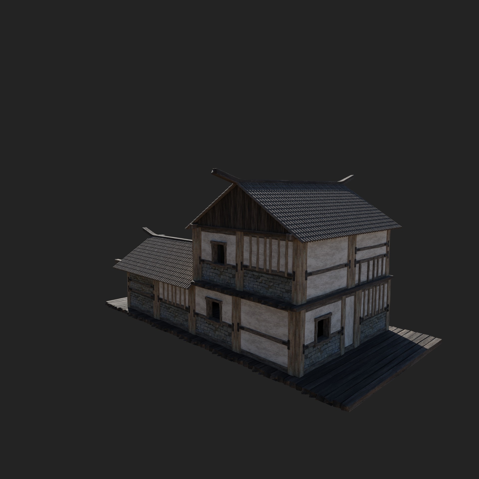 CRAFTSMAN WORKSHOP BUILDINGS WAREHOUSE STORE SMITHY COLLECTION Low-poly 3D model_22