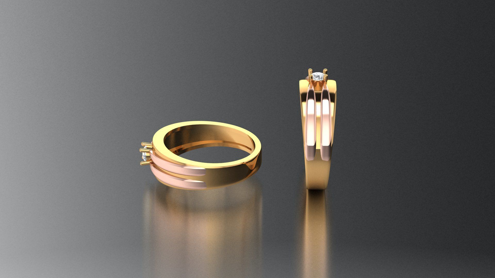 ring soliter 3D print model_4