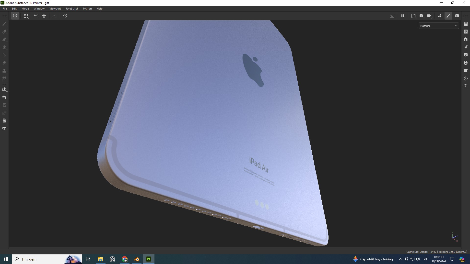 Ipad air 5 Free low-poly 3D model_5