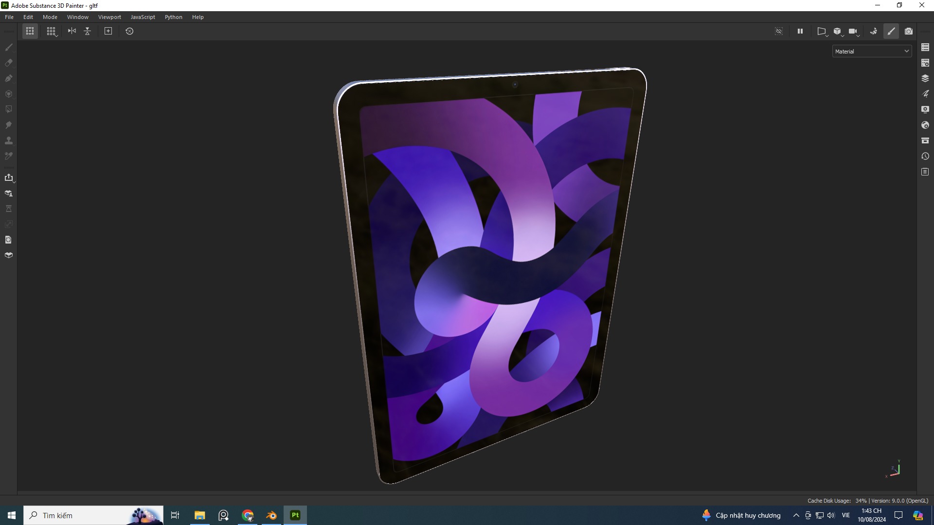 Ipad air 5 Free low-poly 3D model_2