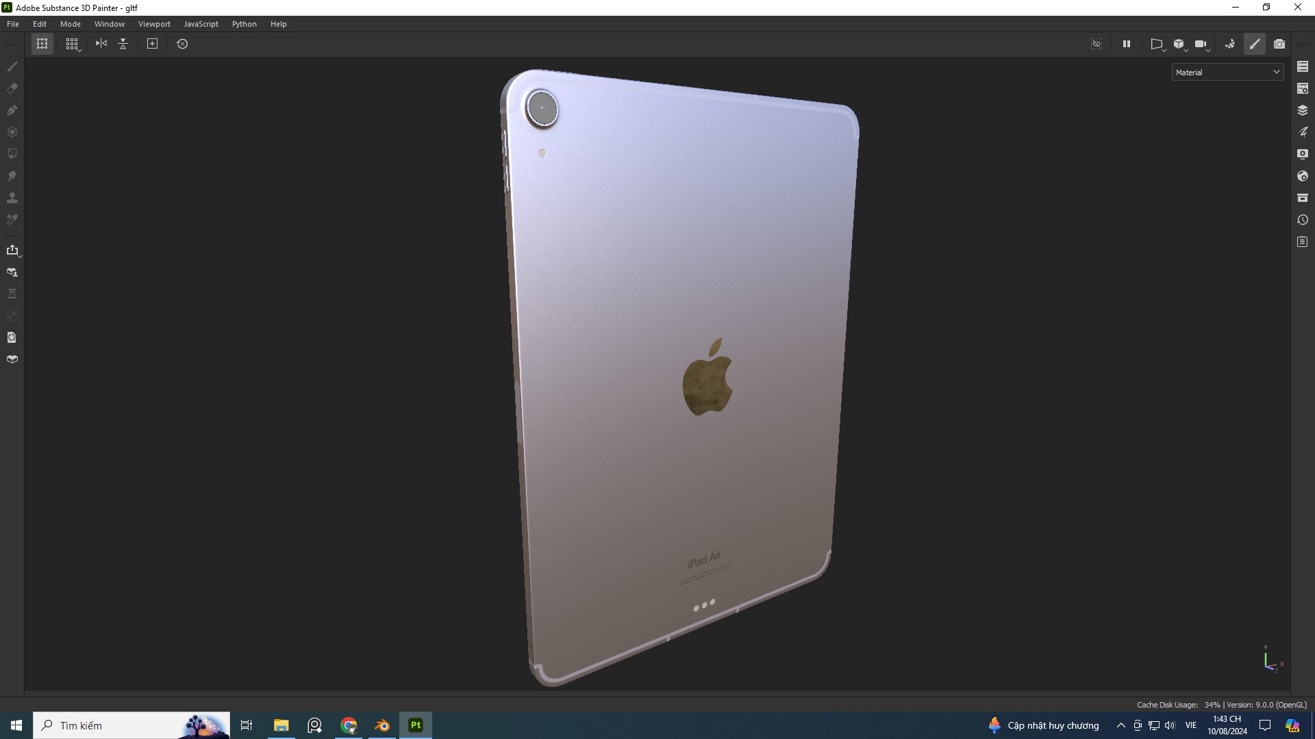 Ipad air 5 Free low-poly 3D model_3