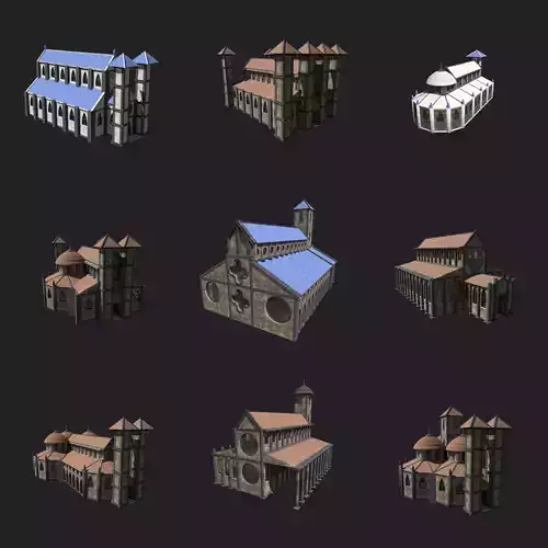 GOTHIC MEDIEVAL CATHEDRAL CHURCH TEMPLE BUILDING COLLECTION