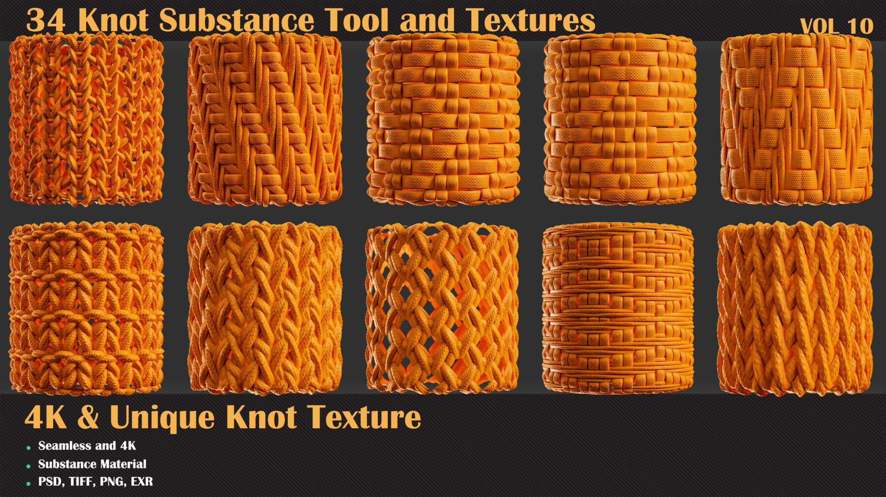 34 Tileable Knot Pattern - VOL 10   Texture_4