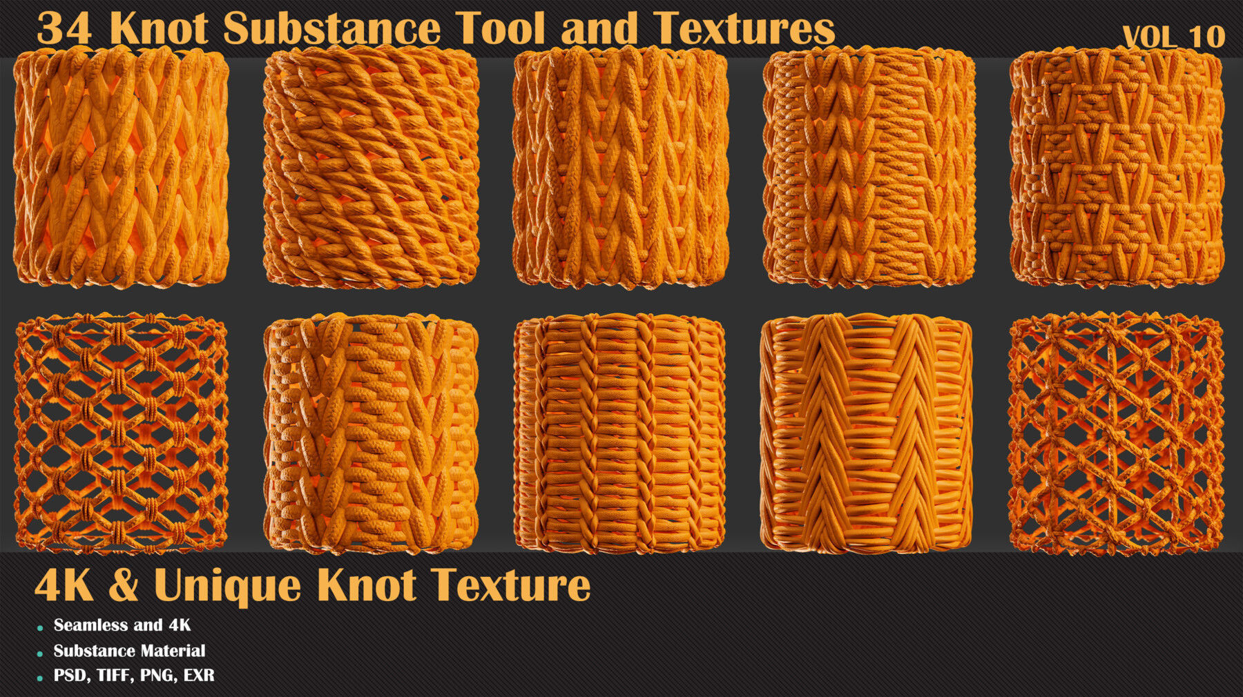 34 Tileable Knot Pattern - VOL 10   Texture_3