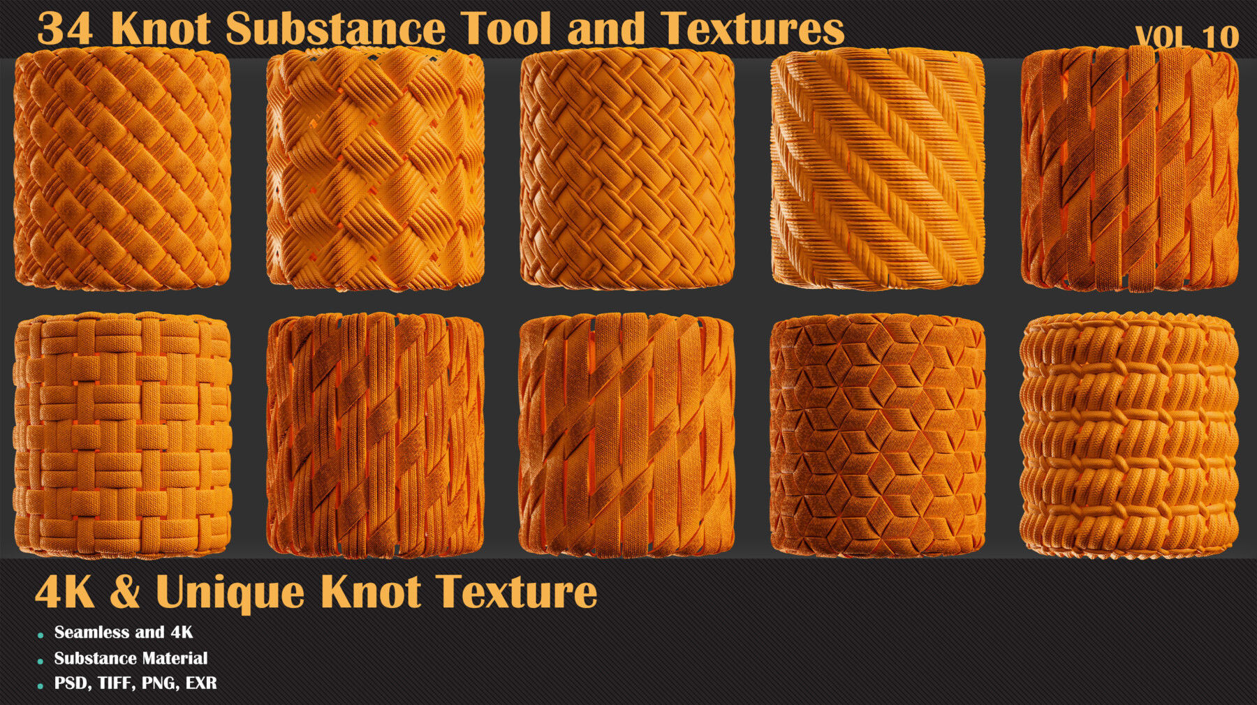 34 Tileable Knot Pattern - VOL 10   Texture_5
