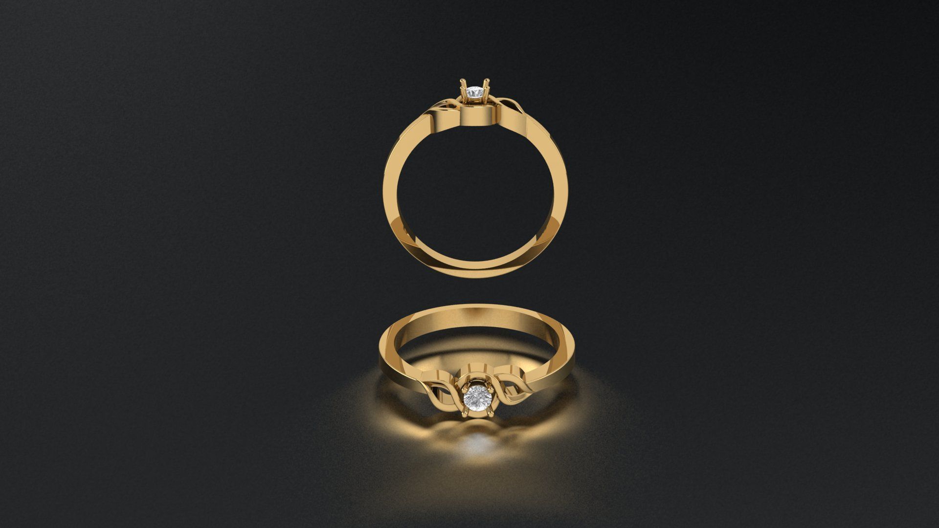 ring soliter 3D print model_7