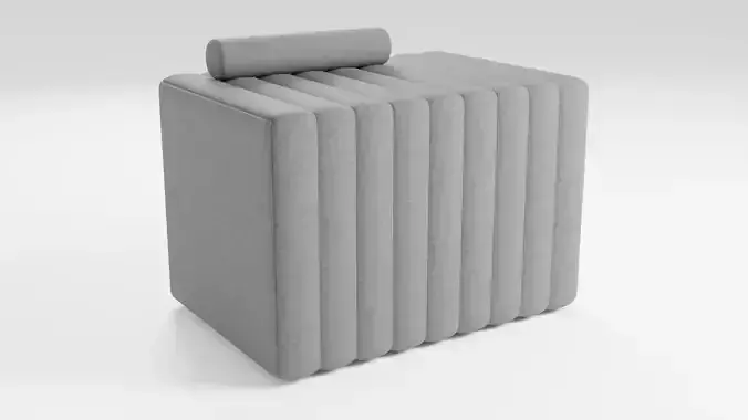 Stylish sofa in dark colors in a minimalist style