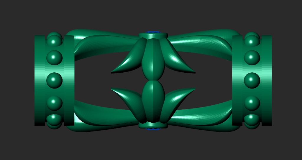 MEN S BRUTAL CROSS and BEAD INSERT WITH A DIAMETER OF 5mm 3D print model_15