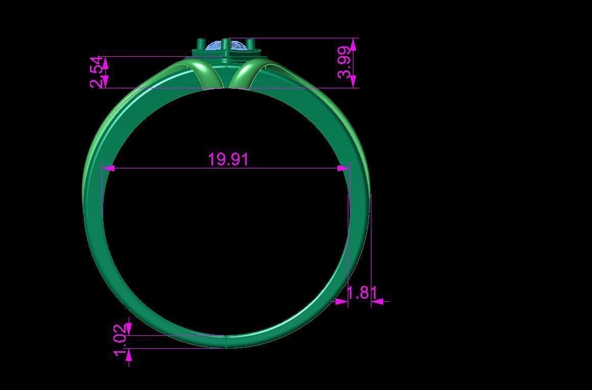 soliter ring 3D print model_10