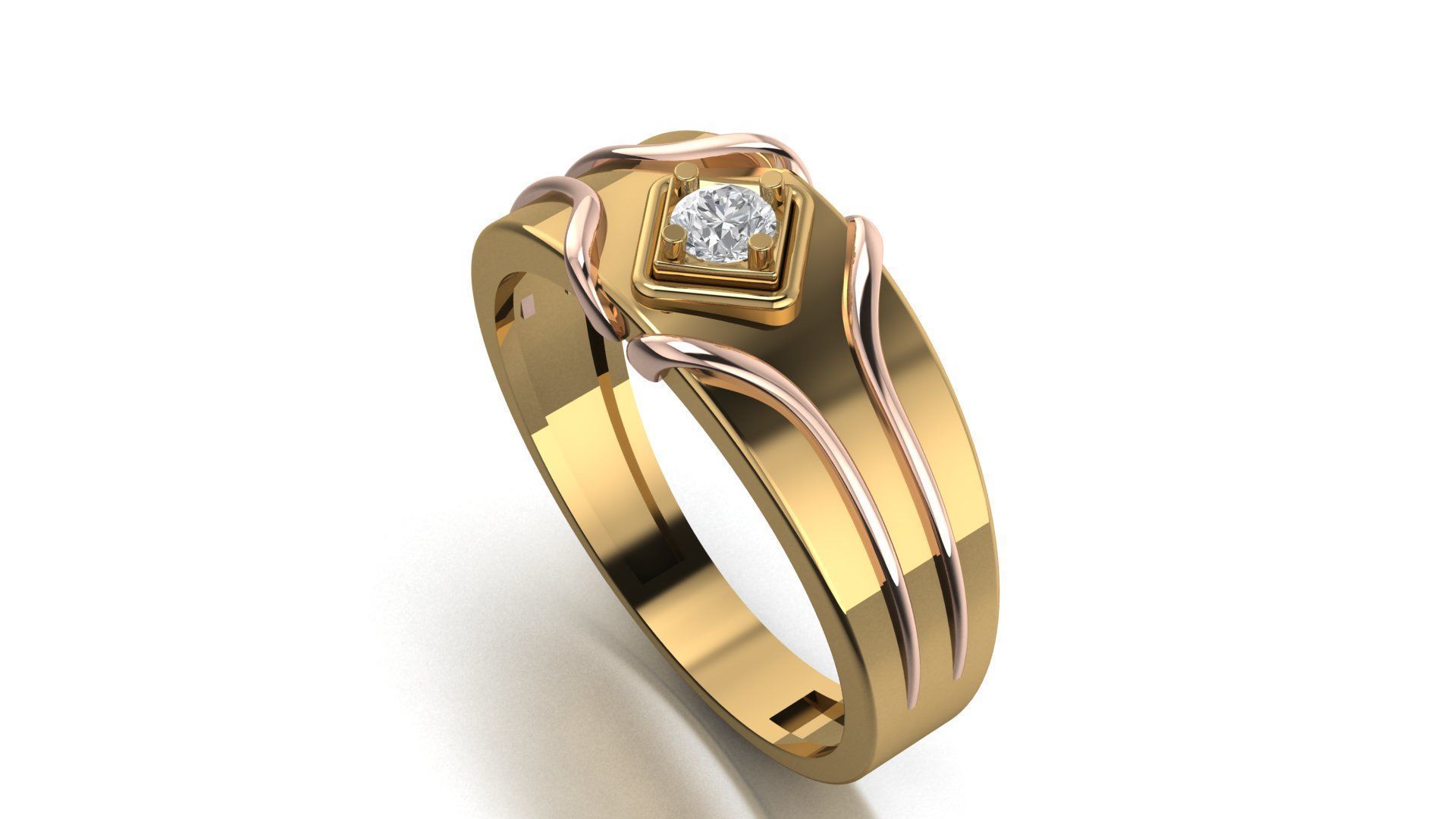 soliter ring 3D print model_9