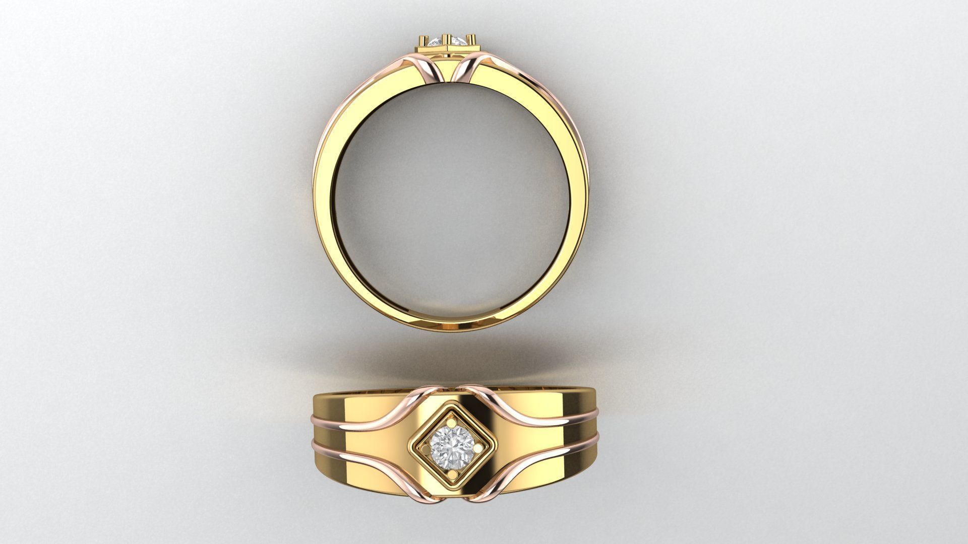 soliter ring 3D print model_2