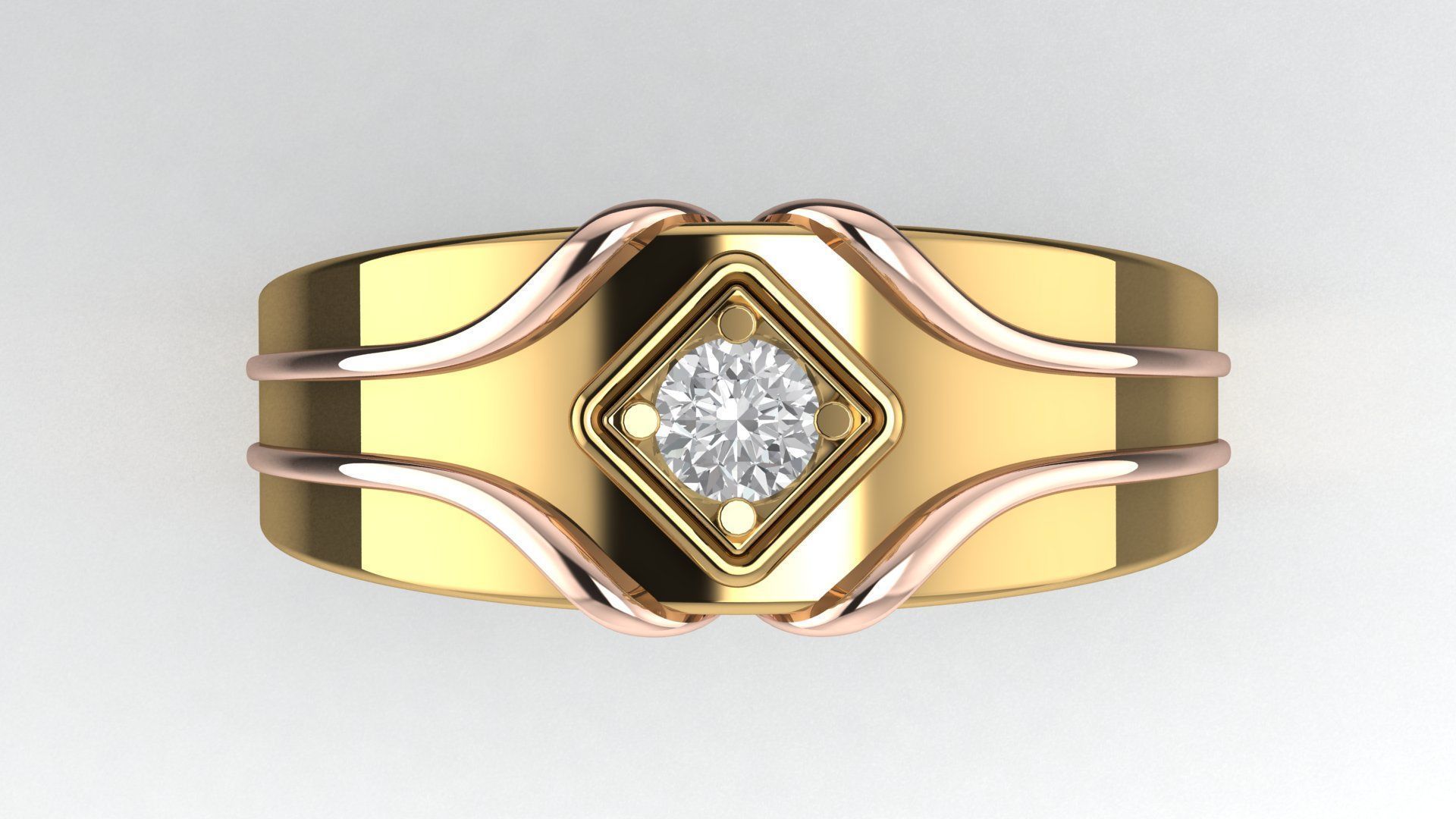 soliter ring 3D print model_8