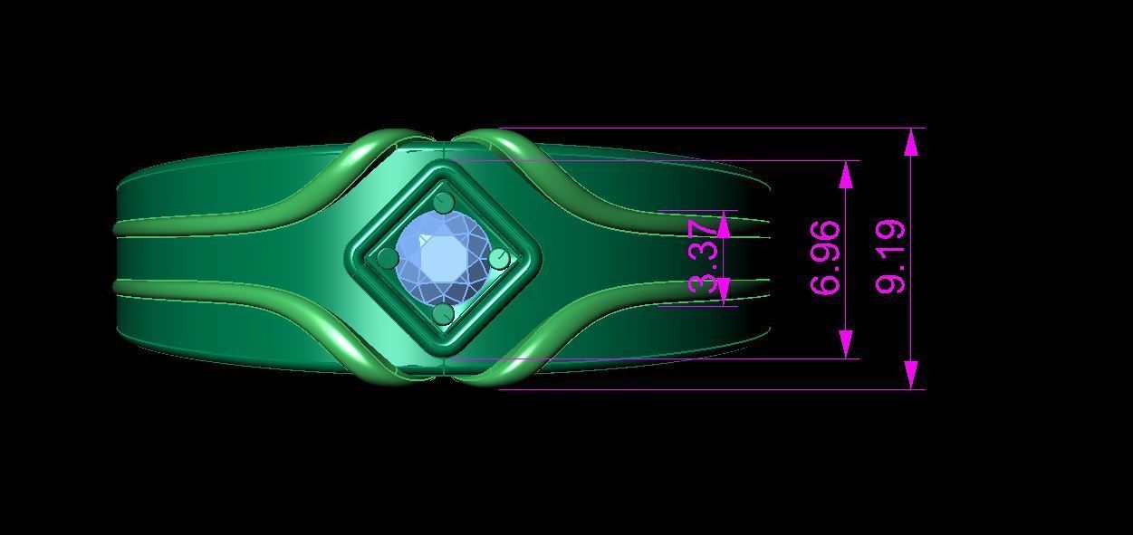 soliter ring 3D print model_11