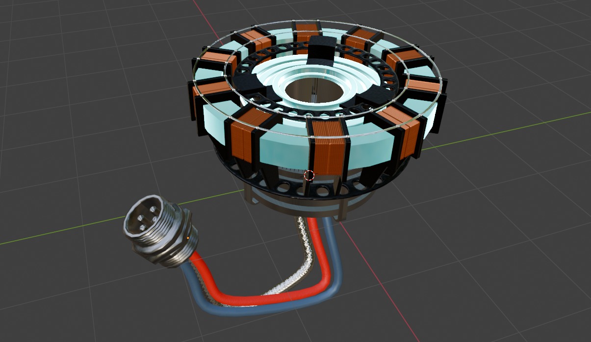 Iron Man Arc Reactor 3D model_5