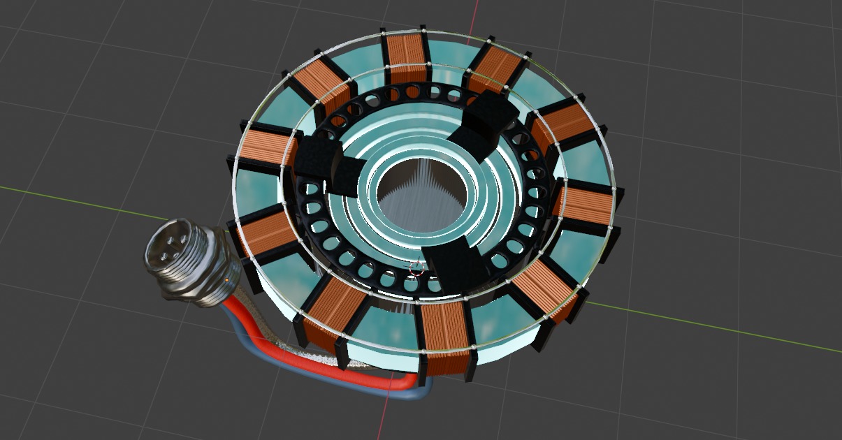 Iron Man Arc Reactor 3D model_6