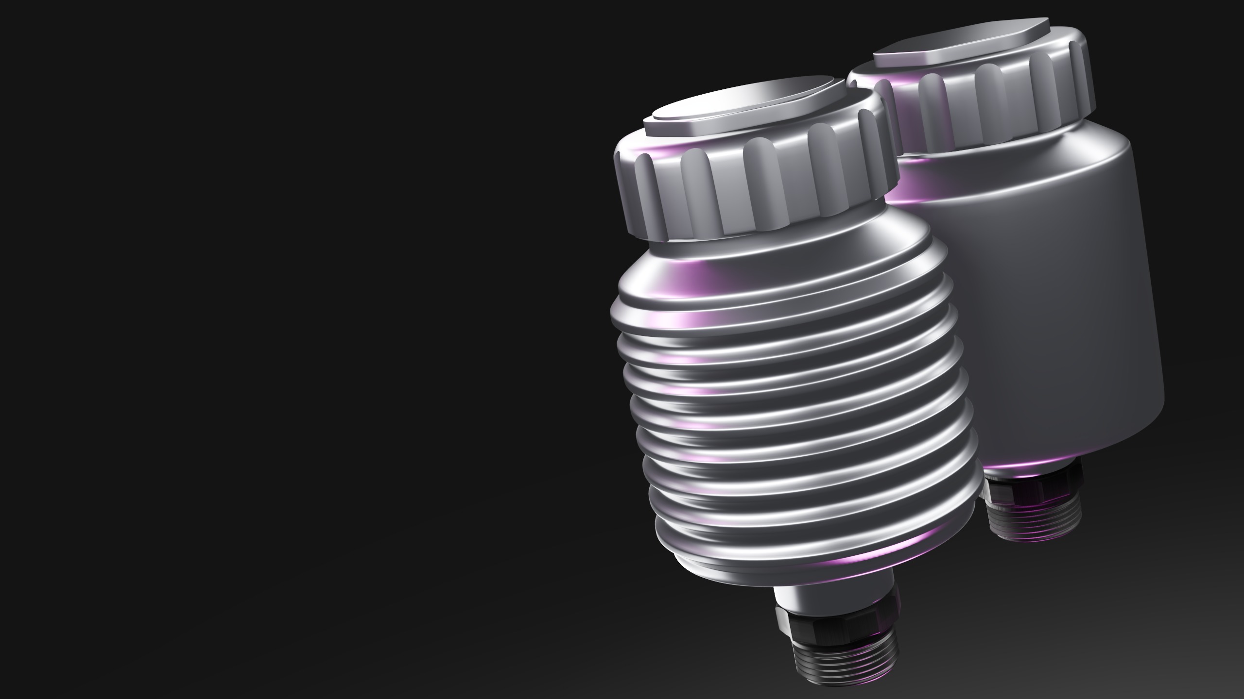 Set of Wilwood Master Reservoir and Lightweight Master Reservoir 3D model_2