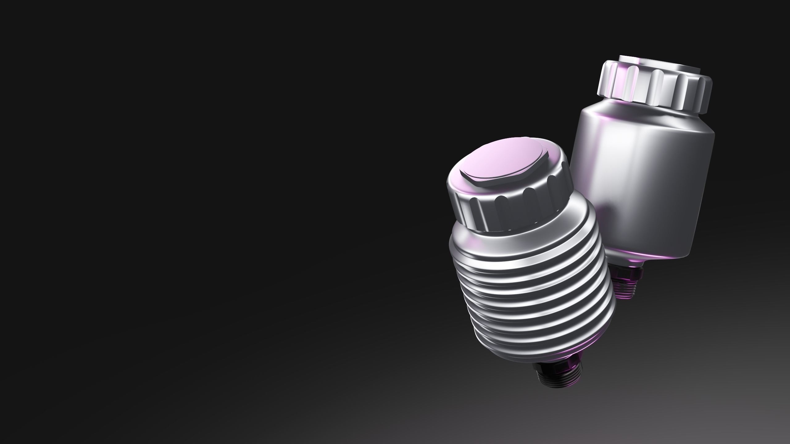 Set of Wilwood Master Reservoir and Lightweight Master Reservoir 3D model_6