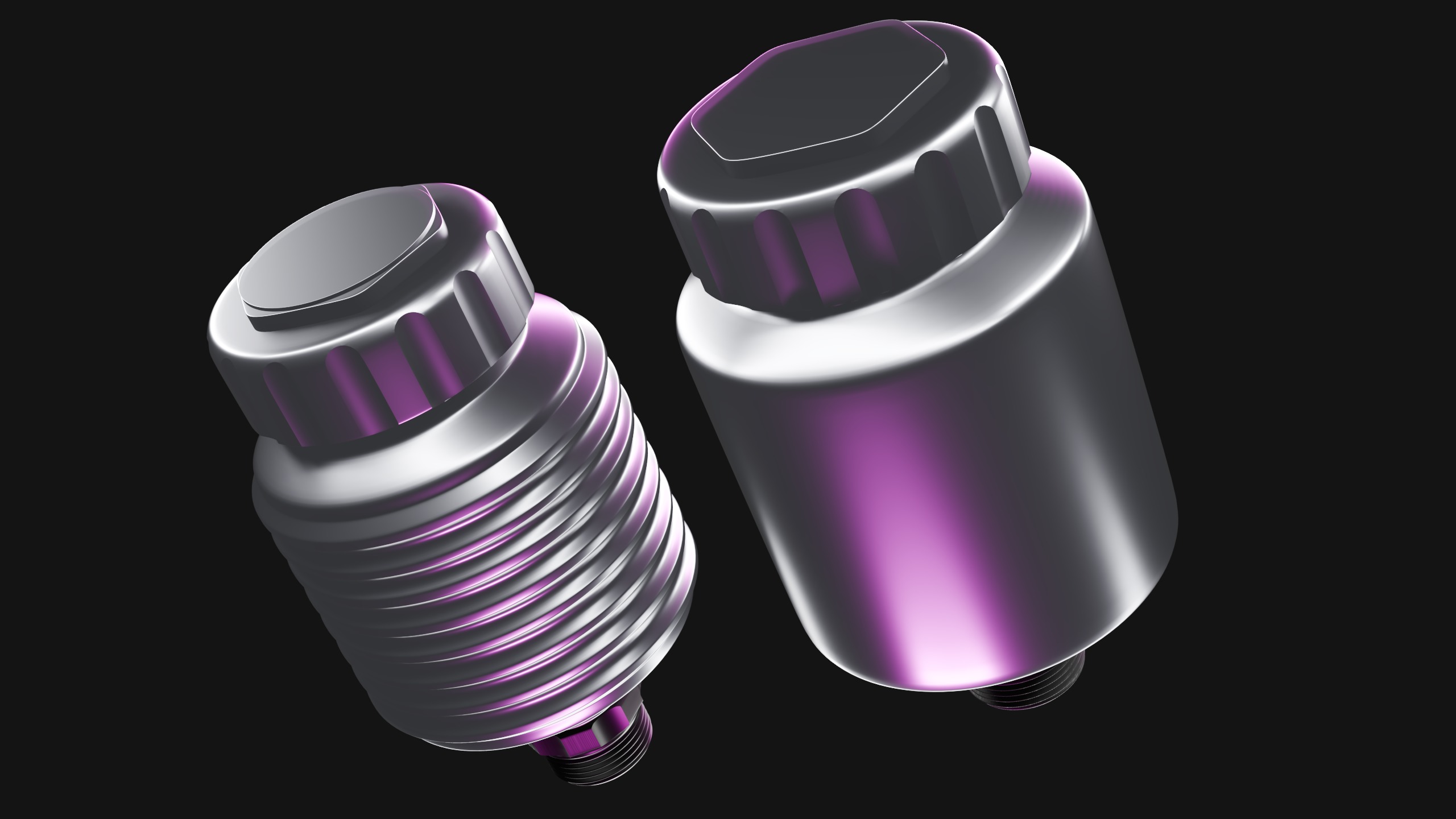 Set of Wilwood Master Reservoir and Lightweight Master Reservoir 3D model_3