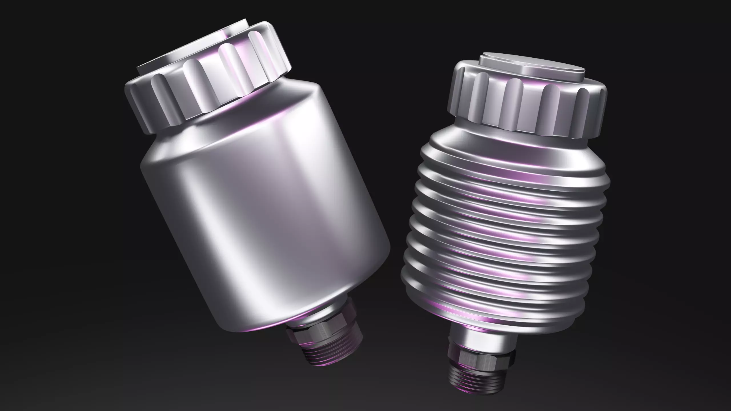 Set of Wilwood Master Reservoir and Lightweight Master Reservoir 3D model_0