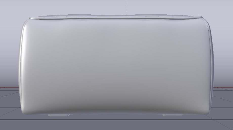 Heritage Indigo Fabric Ottoman Bench Low-poly 3D model_21