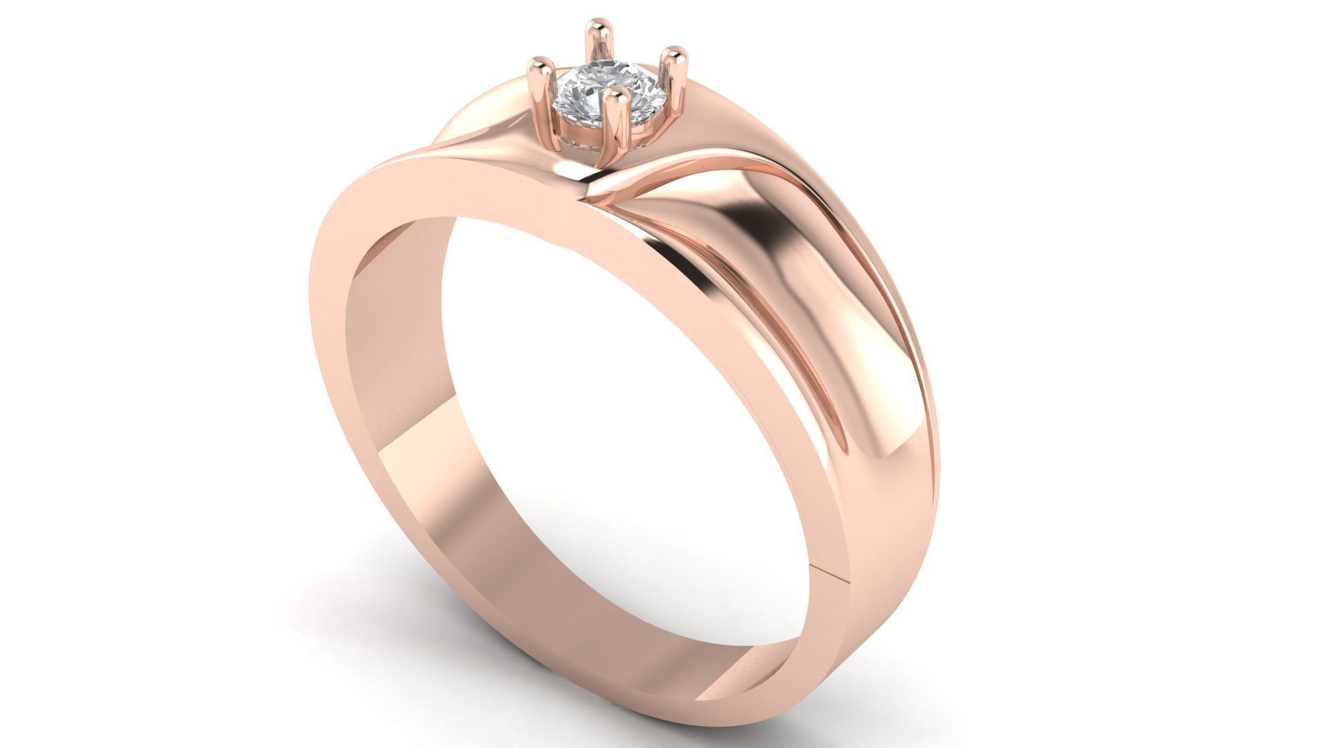 soliter ring 3D print model_5