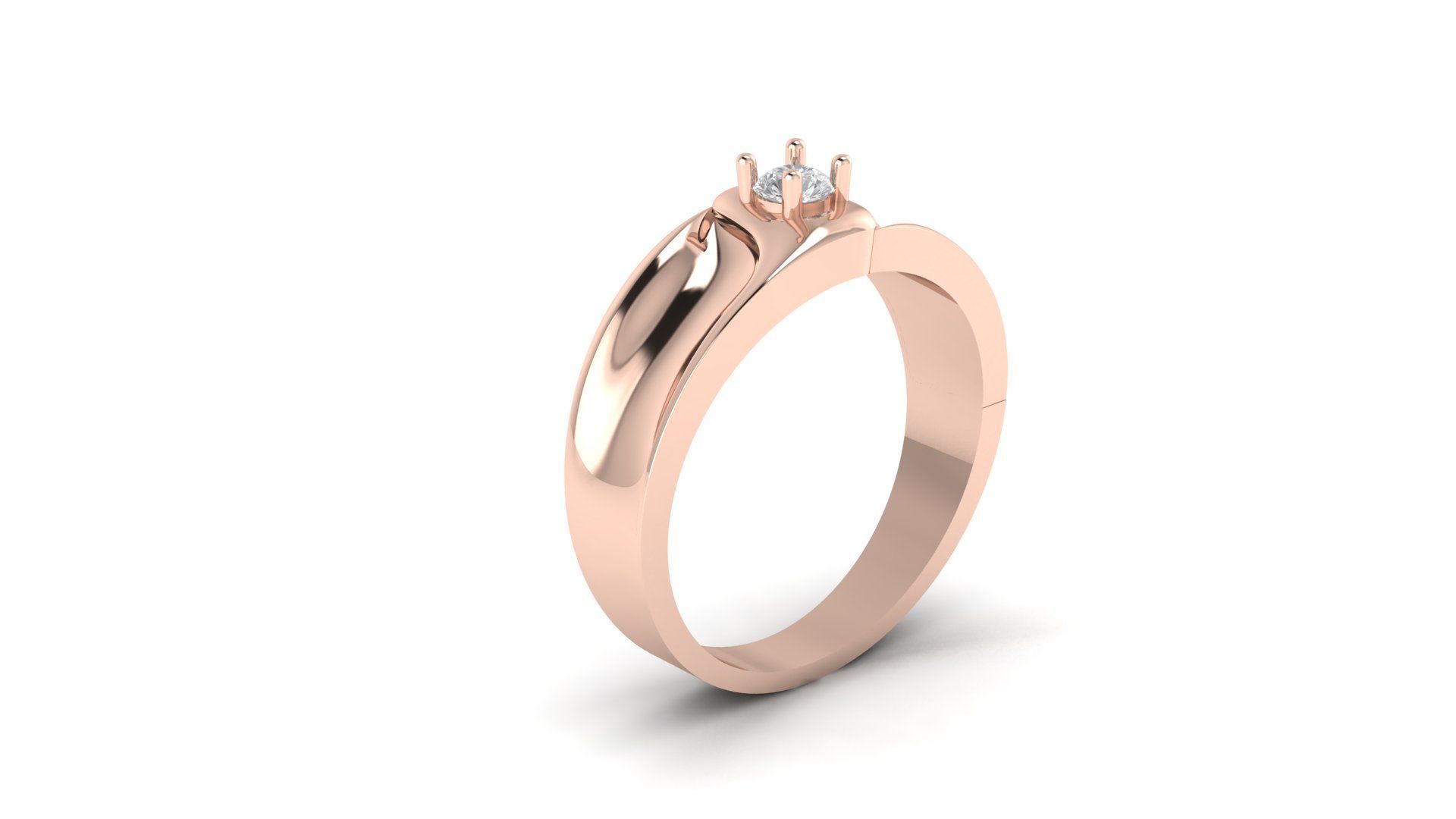 soliter ring 3D print model_7